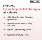 HYPONIC Hypoallergenic Premium Dog Shampoo - Deodorizing, Sensitive Skin, Detangling (All Breeds_unscented (10.1 oz))