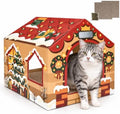 Gift Box Christmas Cat House, A Gift to Play in, 2 Scratchers & Catnip by Unknown