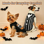 BINGPET 2PCS Dog Halloween Costume, Soft Cotton Puppy Shirt, Trick or Treat - Image 6