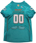 Pets First NFL Miami Dolphins Dog Jersey, Size Large, Football Shirt Costume for Pet, Dog Sports T-Shirt, NFL Team Clothing for Cats, Licensed Pet Apparel Available in 7 Sizes and 32 Teams