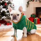 Dog Christmas Sweater Funny Christmas Tree Dog Costume with Hat Soft Warm Knitted Pet Clothes Cold Weather Puppy Clothes for Small Medium Large Dogs Cats - Image 3