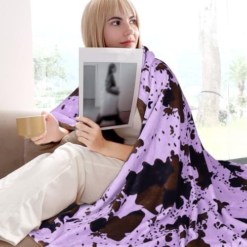 Purple Fleece Blanket King Size, 90x108inch - Image 5