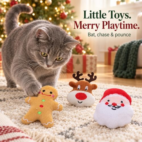 3-Pack Christmas Catnip Toys - Image 2