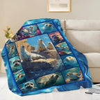 Seal Throw Blanket Ocean Seal Stuff Gifts for Kids Girls Boys Adults Women Men Soft Cozy Warm Plush Fluffy Fuzzy Fleece Blanket Decor 40''X50'' - Image 2