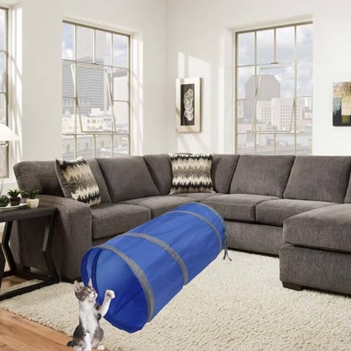 iCAGY Cat Tunnel for Indoor Small Cats Kittens Rabbits, Foldable Tube Toys - Image 2