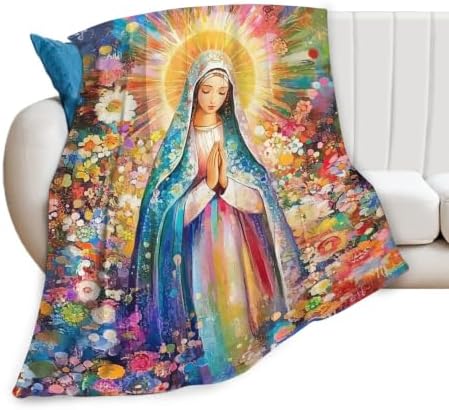 Virgin Mary Blanket Christian Catholic Throw Stuff Gifts 50"x40" by Unknown