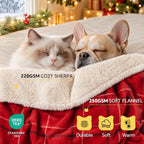 Luciphia Waterproof Blanket for Large Dog, Reversible Sherpa Couch Cover - Image 3