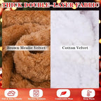EXPAWLORER Dog Christmas Costume Winter Coat with Hat, Fleece Warm Elk Pet Cloak Cape Blanket with Antlers for Cold Weather, Thicken Dog Sweater Jacket Clothes for Small Medium Large Dogs Cats BrownXL - Image 5