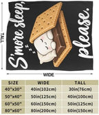 Sleepy S'More Blanket Throw Gift for Girls Women 50"X40" - Image 7