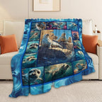 Seal Throw Blanket Ocean Seal Stuff Gifts for Kids Girls Boys Adults Women Men Soft Cozy Warm Plush Fluffy Fuzzy Fleece Blanket Decor 40''X50'' - Image 3