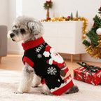Dog Christmas Sweater for Small Medium Dogs Adorable Festival Pattern Santa Pet Costumes Turtleneck Knitted Puppy Clothes Soft Warm Cold Weather Dog Christmas Outfit Party - Image 6