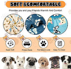 Rezutan Small Dog Blanket, Soft Puppy & Cat Flannel 3 Pack, 23"x16" - Image 2