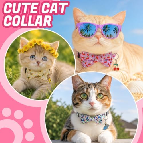 30Pcs Breakaway Cat Collars with Bowtie Adjustable Cat Collars - Image 7