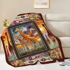 Giraffe Throw Blanket Giraffe Stuff Gifts for Kids Girls Boys Adults Women Men Soft Cozy Warm Plush Fluffy Fuzzy Fleece Blanket Decor 40''X50'' - Image 2