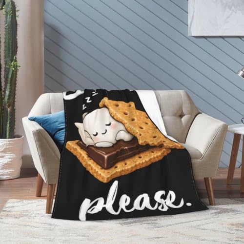 Sleepy S'More Blanket Throw Gift for Girls Women 50"X40" - Image 2