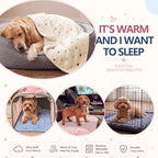 Tatuo 4 Pcs Fleece Dog Blanket for Puppy Cat, Multicolor, 24 x 16 in, Dot - Image 5