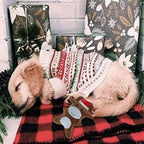 Christmas Dog Toy Reindeer Dog Toy Squeaky Plush Holiday Toy for Small Medium Dogs - Image 2