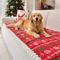 Christmas Couch Cover, Christmas Plush Sofa Cover for Dog Pet 1PC by PJLZJFBY