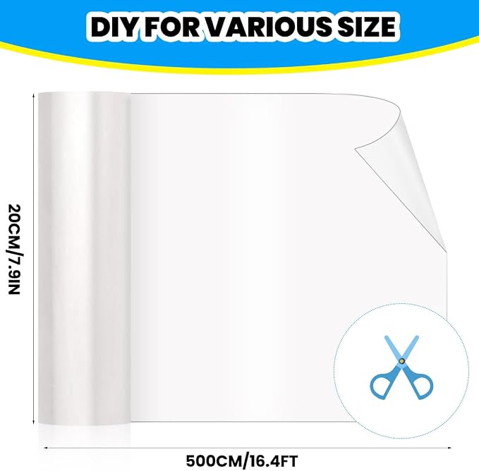 Cat Scratch Furniture Protector: Cat Anti Scratch Tape - Door Protector from Dog Scratching - Clear Training Self Adhesive Tape for Carpet, Sofa, Couch, Door (197in x 7.9in)