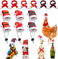 Weewooday 12 Pcs Mini Christmas Santa Hat Scarf Set, Small, Snowflake by Weewooday