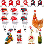 Weewooday 12 Pcs Mini Christmas Santa Hat Scarf Set, Small, Snowflake by Weewooday