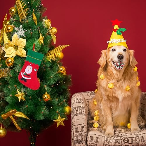 SCENEREAL Christmas Dog Rope Toys, 4pcs Doggy Chew Toys with Stocking for Teething Cleaning, Squeaky Plush Puppy Toy, Interactive Dog Stocking Stuffers, Xmas Gifts for Small Medium Large Dogs - Image 6