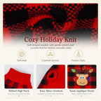 PUMYPOREITY Holiday Plaid Cat Sweaters for Cats Only, Cozy Knit Wear - Image 3