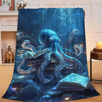 Octopus Throw Blanket Ocean Octopus Stuff Gifts for Kids Girls Boys Adults Women Man Soft Cozy Warm Plush Fluffy Fuzzy Fleece Blanket Decor 50''X60'' - Image 2