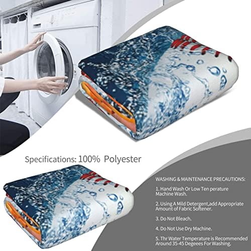 Baseball Printed Throw Blankets Lightweight Plush Fuzzy Cozy Soft Bedding, Fleece Throw Blankets All Season for Sofa Couch Bed 50x60 inches - Image 5