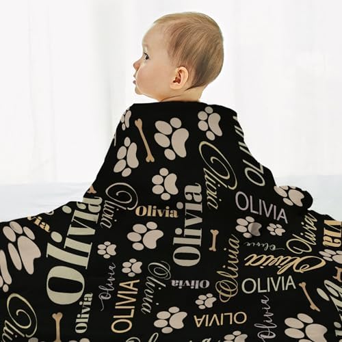 Personalized Puppy Name Blanket, Custom Dog Name Truck Blanket, Gift for Girls Personalized Puppy Lover, 60"x80" Soft Lightweight Plush Throw Blanket for Couch, Bed, Sofa Decoration - Image 5