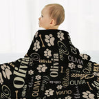 Personalized Puppy Name Blanket, Custom Dog Name Truck Blanket, Gift for Girls Personalized Puppy Lover, 40"x50" Soft Lightweight Plush Throw Blanket for Couch, Bed, Sofa Decoration - Image 5