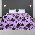 Purple Fleece Blanket King Size, 90x108inch - Image 2