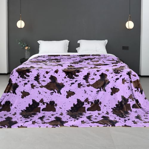 Purple Fleece Blanket King Size, 90x108inch - Image 2