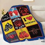 Boxing Blanket Boxing Gloves Throw Stuff Gifts for Men 60"x50" - Image 3