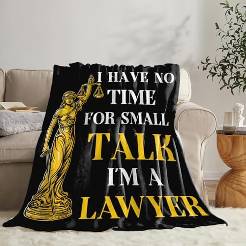 Lawyer Gifts Blanket for Girls Women Boys Men Adults Kids Soft Cozy Fleece Legal Lady Justice Throw Blankets Warm Flannel Plush Lightweight Decor for Couch Bed Sofa 80"X60" - Image 4