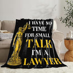 Lawyer Gifts Blanket for Girls Women Boys Men Adults Kids Soft Cozy Fleece Legal Lady Justice Throw Blankets Warm Flannel Plush Lightweight Decor for Couch Bed Sofa 80"X60" - Image 4