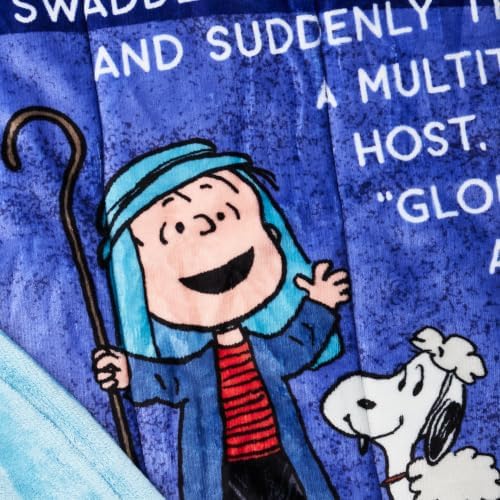 Hallmark Peanuts Linus Christmas Speech Blanket, 50" x 60", Gift for Kids - Image 3