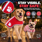 Reversible Dog Coat for Small Dogs, 2-in-1 Winter Jacket, Red, S - Image 7