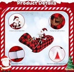 BWOGUE Santa Dog Costume, Dog Christmas Outfit, Santa Riding Clothes, S - Image 3