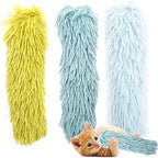 Youngever 3 Pack Cat Kicker Toys, Interactive Kitty Kick Stick for Cats, Puppies, and Kittens (Plush Fabric) by Youngever
