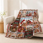 Christmas Squirrel Throw Blanket Woodland Animal Holiday Gifts 40''x50'' - Image 3