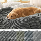Bedsure ComfyFleece® Waterproof Dog Blankets for Small Dogs,25x35 - Image 6