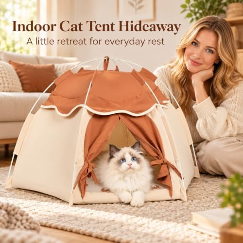 Gigreinc Cat Tent for Indoor, Indoor Dog House,Kitten Tent for Small Dogs - Image 3