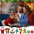 8 Pack Christmas Dog Toys Durable Squeaky Dog Toys for Puppy Christmas Interactive Stuffed Animal Plush Chew Toys with Squeaker for Small Medium Large Dogs Teeth Cleaning - Image 6