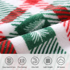 Gogreen Cozy Christmas Blanket - 300 GSM Flannel Throw Size for Home Decoration - Ultra Soft (Christams Check, Throw - 50" x 60") - Image 5