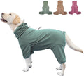 Dog Pajamas for Large Dogs,Extra Large Stretch, Suitable for Adult, Medium-Sized Dogs, Large Pet Jumpsuit Four-Legged Dog Clothes, Pet Clothing. (Green Color, 4XL)