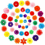 Hoteam 50 Pcs Dog Collar Flowers Bows Accessories, Multicolor by Hoteam