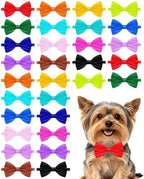 PET SHOW 30 Pack Small Dog Bowties Bulk Solid Colors by PETSHOW