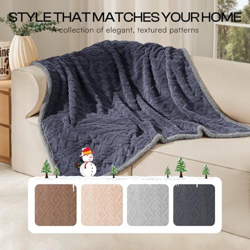 Luciphia Waterproof Dog Blanket, Reversible Sherpa Fleece for Couch Cover - Image 5