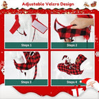 BWOGUE Santa Dog Costume, Dog Christmas Outfit, Santa Rider Costume XL Size - Image 6